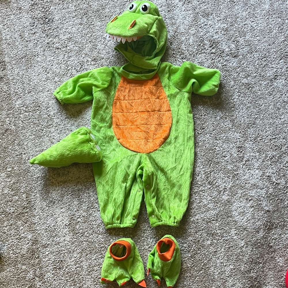 Green Dinosaur Kids Costume